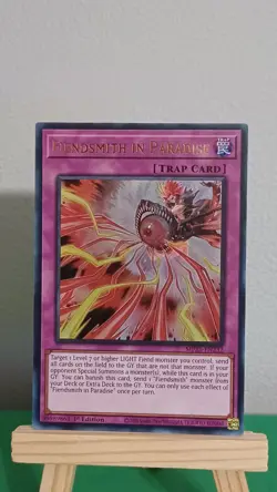 2025 Yugioh Fiendsmith In Paradise Trap Card MP25-EN232 Ultra Rare 1st Edition - Image 1