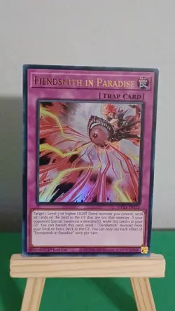 2025 Yugioh Fiendsmith In Paradise Trap Card MP25-EN232 Ultra Rare 1st Edition - Image 2
