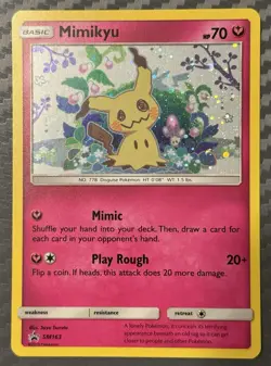 Pokemon TCG Sun & Moon Mimikyu SM163 Black Star Promo Holo - Image 1