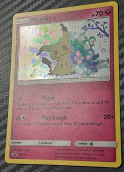 Pokemon TCG Sun & Moon Mimikyu SM163 Black Star Promo Holo - Image 2