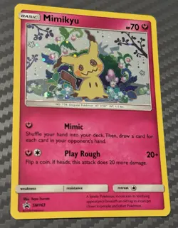 Pokemon TCG Sun & Moon Mimikyu SM163 Black Star Promo Holo - Image 3