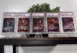 One Piece OP 13 Five Elders Demon Rare God Pack PSA 10 Sequential AA Full Set - Image 1