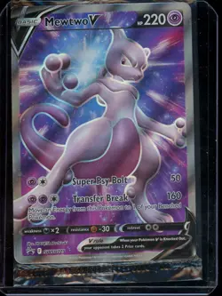 Pokemon Card TCG - Mewtwo V SWSH229 - Sealed Promo - Full Art, NM - Image 1