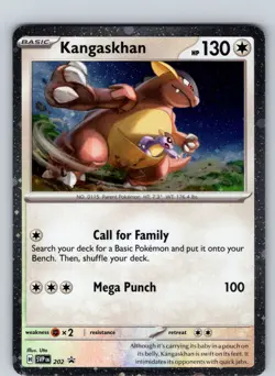 Kangaskhan SVP 202 2025 Scarlet & Violet Black Star Promo Cosmos Holo - Image 1