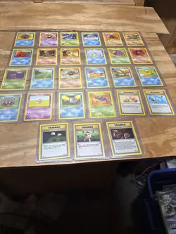 Pokemon Cards Fossil Set Lot Incomplete 27/62 Uncommon and Common No Doubles LP - Image 1