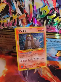 Pokemon Karte Card Entei Neo Revelation 2000 Rare Holo Wotc japanese NM- Swirl - Image 1