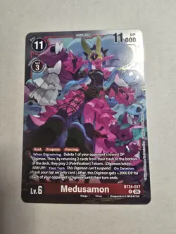 Digimon Card Game Medusamon Rare Time Stranger BT24-017 R - Image 1