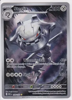 Steelix 150/132 Mega Evolutions Holo Rare Pokemon Card Near Mint Condition - Image 1