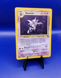 MISCUT BACK Haunter 6/62 Holo Fossil Set Pokemon Card TCG WOTC 1999 Error Card - Image 3