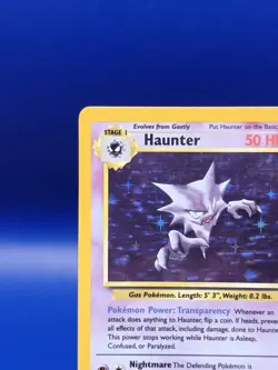 MISCUT BACK Haunter 6/62 Holo Fossil Set Pokemon Card TCG WOTC 1999 Error Card - Image 4