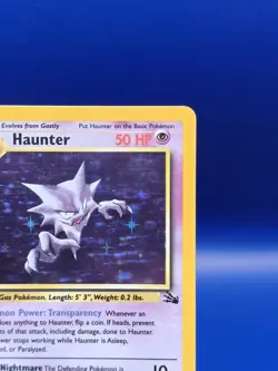 MISCUT BACK Haunter 6/62 Holo Fossil Set Pokemon Card TCG WOTC 1999 Error Card - Image 5