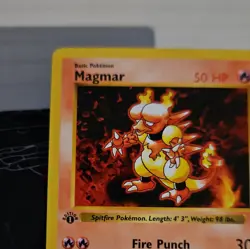 Magmar & Staryy Shadowless 1st Edition Base Set Pokemon Cards - VINTAGE - RARE - Image 5