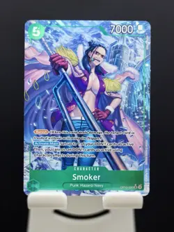 One Piece Card Game OP10-030 Smoker SR NM Alt Art Foil ENGLISH Near Mint TCG - Image 1