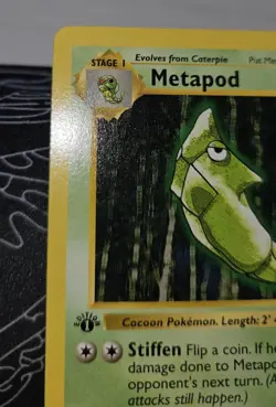 Pokemon Card - Metapod Base Set Shadowless 54/102 1st Edition Common - Image 2