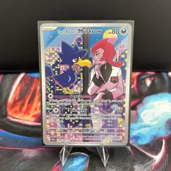 Pokemon Cards Team Rocket's Murkrow 200/182 Destined Rivals Illustration Rare NM - Image 1
