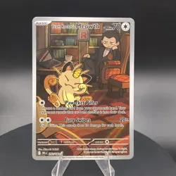 Team Rocket's Meowth 203/182 Pokemon Card - Image 1