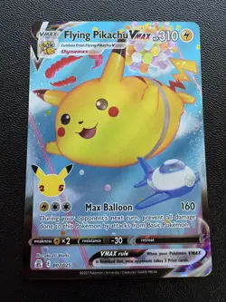 Pokemon Celebrations Flying Pikachu VMAX Holo Full Art Ultra Rare Card 007/025 - Image 1