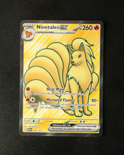 Pokemon Card TCG - Ninetales EX 186/165 - S&V 151 English - Ultra Rare - LP ⭐ - Image 1