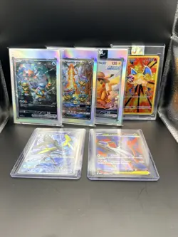 fan made custom display collection with 2 real pokemon cards - Image 1