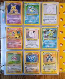 Original 102 Pokemon Cards 1998 [NM-LP] 100% Complete Set w/Holo Charizard+Packs - Image 2