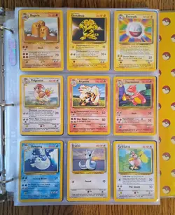 Original 102 Pokemon Cards 1998 [NM-LP] 100% Complete Set w/Holo Charizard+Packs - Image 4