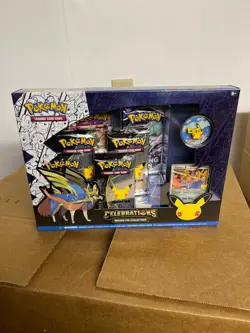 Pokemon TCG Celebrations 25th Zacian Deluxe Pin Collection Box New Sealed - Image 1