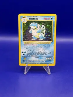 Blastoise Pokemon Holo Foil Rare Card 4/102 Base Set Unlimited 1999 MP - Image 1