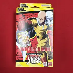 Bandai TCG Union Arena: One Punch Man Factory Sealed Starter Deck Box 50 Cards - Image 1