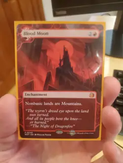 Mtg Blood Moon M/NM Wilds Of Eldraine WOT 0040 - Image 1