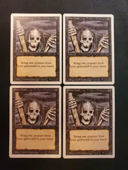 4x Raise Dead Revised Edition 3ed NM Playset Magic The Gathering White Boarder - Image 1