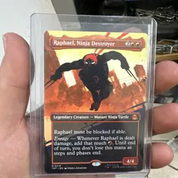 Raphael, Ninja Destroyer [Borderless] #218 Magic Teenage Mutant Ninja Turtles - Image 1