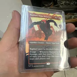 Raphael, Ninja Destroyer [Borderless] #218 Magic Teenage Mutant Ninja Turtles - Image 3