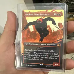 Raphael, Ninja Destroyer [Borderless] #218 Magic Teenage Mutant Ninja Turtles - Image 4