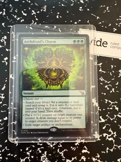 ARCHDRUID'S CHARM 151 RARE MURDERS AT KARLOV MANOR MAGIC: THE GATHERING NM/M - Image 1