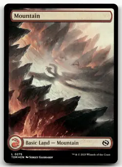 Mountain (0275) #275 (Foil) (NM) Tarkir Dragonstorm TDM Magic MTG - Image 1