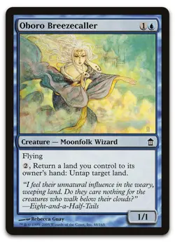 Oboro Breezecaller #48 (LP) Saviors of Kamigawa SOK Magic MTG - Image 1