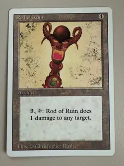 Rod of Ruin - MTG - REVISED (3rd) - ENGLISCH - ©1994 NM Uncommon - Image 1