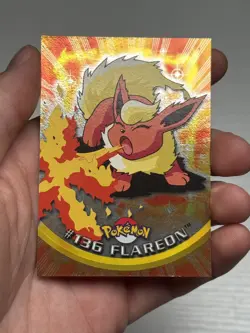 2000 Topps Flareon Pokemon TV Animation Edition Holo Foil #136 - Image 1