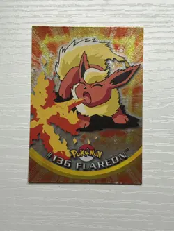 2000 Topps Flareon Pokemon TV Animation Edition Holo Foil #136 - Image 4