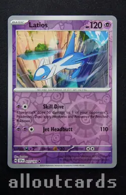 2024 Pokemon Surging Sparks Latios Reverse Holo 077/191 NM/M - Image 1