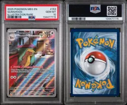 2025 POKEMON MEG EN-MEGA EVOLUTION ILLUSTRATION RARE #153 GUMSHOOS PSA 10 - Image 3