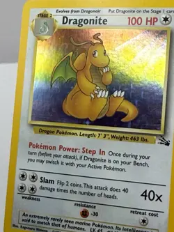 🔥 🐉1999 Pokemon Base Set Dragonite Holo 4/62 – Vintage WOTC 🔥 - Image 3