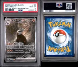 2025 Pokemon Excadrill ex #168 Special Illustration Rare PSA 10 Gem Mint - Image 3