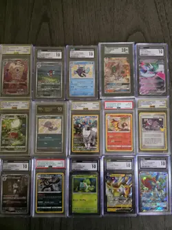 Pokemon Graded Slab Lot 15 Different SLABS, All 10s!! - Image 1