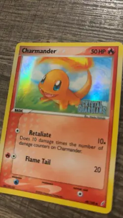 Pokemon Charmander EX Crystal Guardians Stanped Reverse Holo Card 48/100 English - Image 2