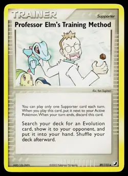 Professor Elm's Training Method 89/115 Uncommon Unseen Forces Pokemon HP - Image 1