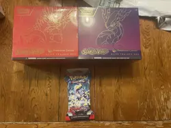 Pokemon Center Scarlet and Violet Base ETB Set and Sleeved Pack 820650853418 - Image 1