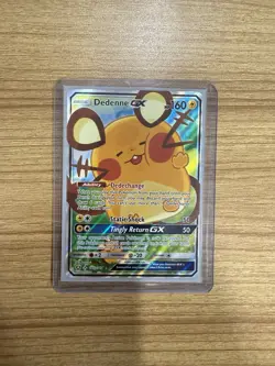 Pokemon TCG Dedenne GX Alternate Art Promo Holo 195A/214 NM - Image 1