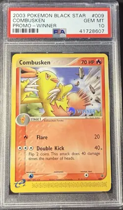 2003 Pokemon Black Star Promo 009 Combusken Winner PSA 10 Gem Mint - Image 1