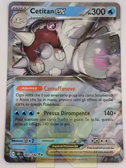 Cetitan EX ® Rivali Predestinati DRI 065/182 ® Rara Holo Foil ® Pokemon Italiano - Image 1